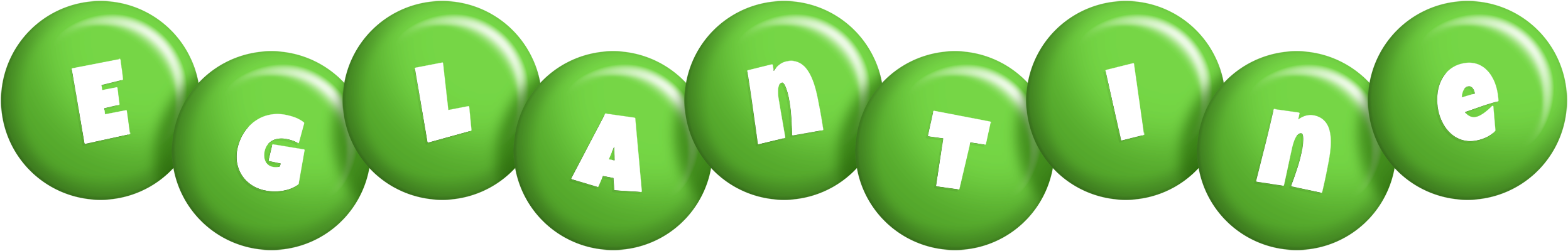 Eglantine candy-green logo
