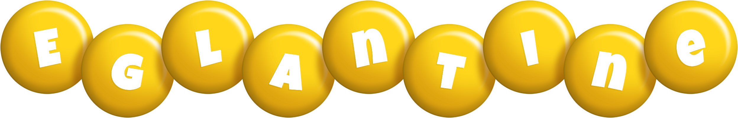 Eglantine candy-yellow logo