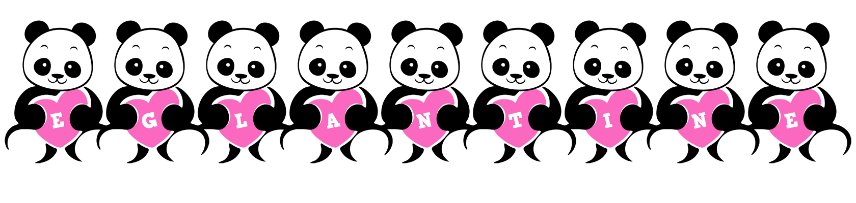 Eglantine love-panda logo