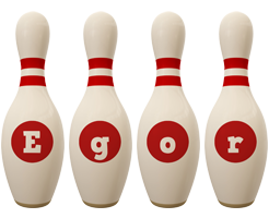 Egor bowling-pin logo