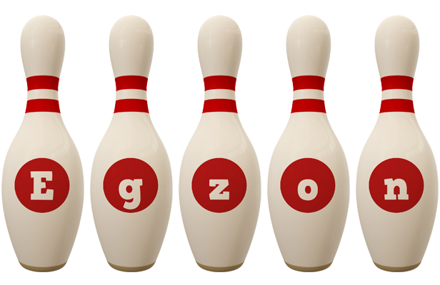 Egzon bowling-pin logo
