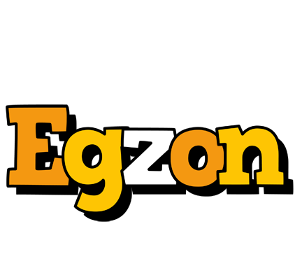 Egzon cartoon logo