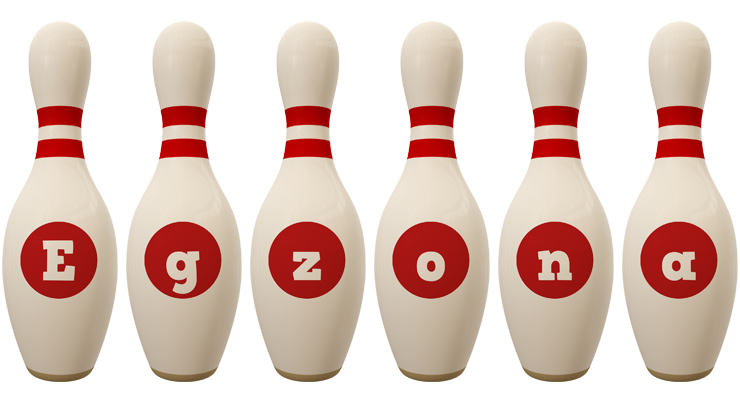 Egzona bowling-pin logo
