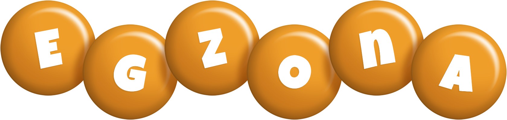 Egzona candy-orange logo