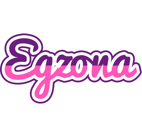 Egzona cheerful logo
