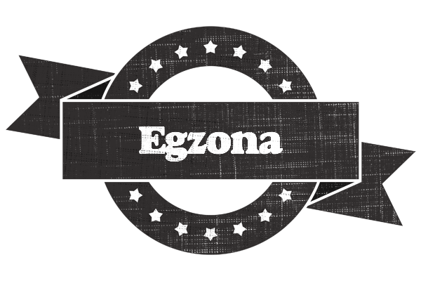 Egzona grunge logo