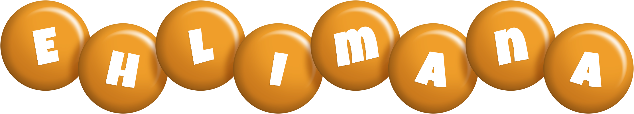 Ehlimana candy-orange logo