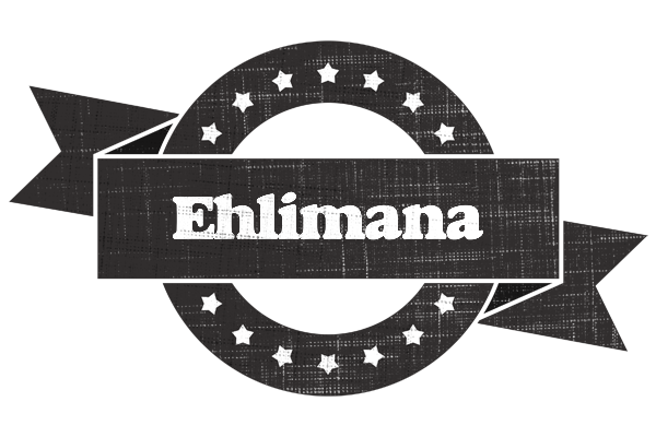 Ehlimana grunge logo