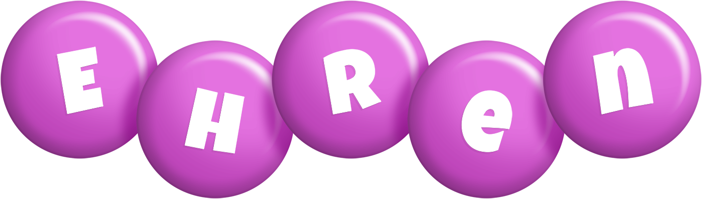 Ehren candy-purple logo