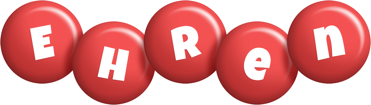 Ehren candy-red logo