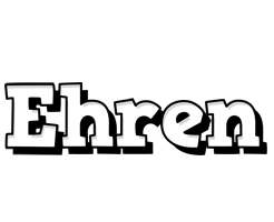 Ehren snowing logo