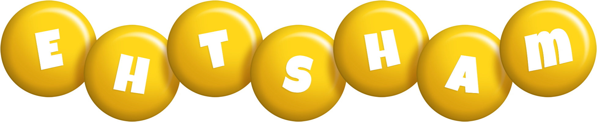 Ehtsham candy-yellow logo