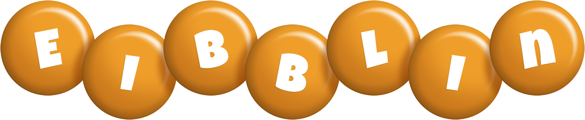 Eibblin candy-orange logo