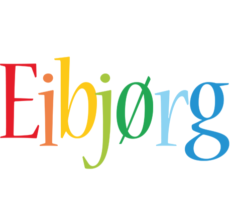 Eibjørg birthday logo