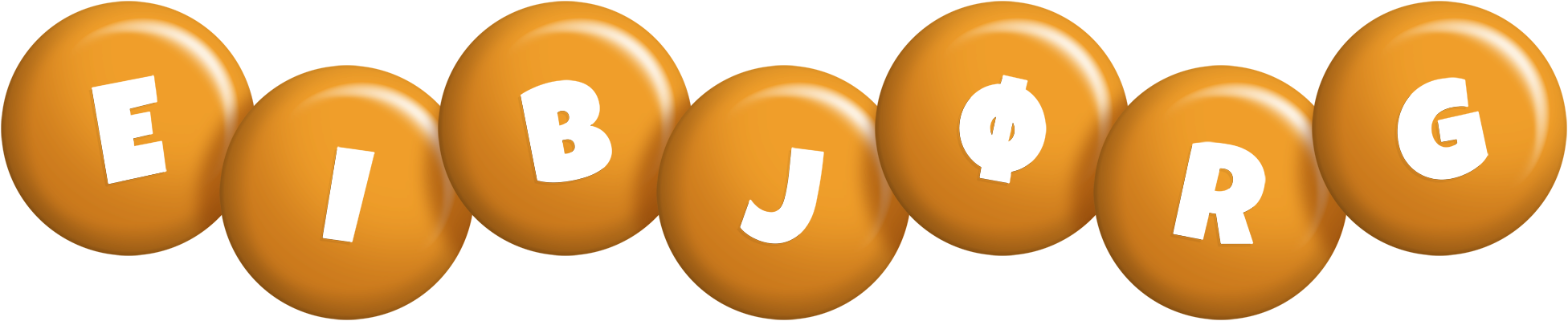 Eibjørg candy-orange logo