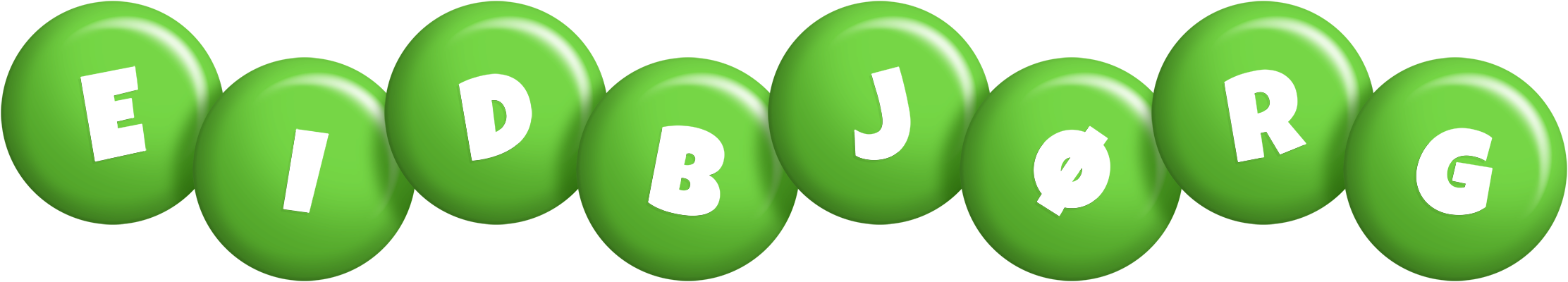 Eidbjørg candy-green logo