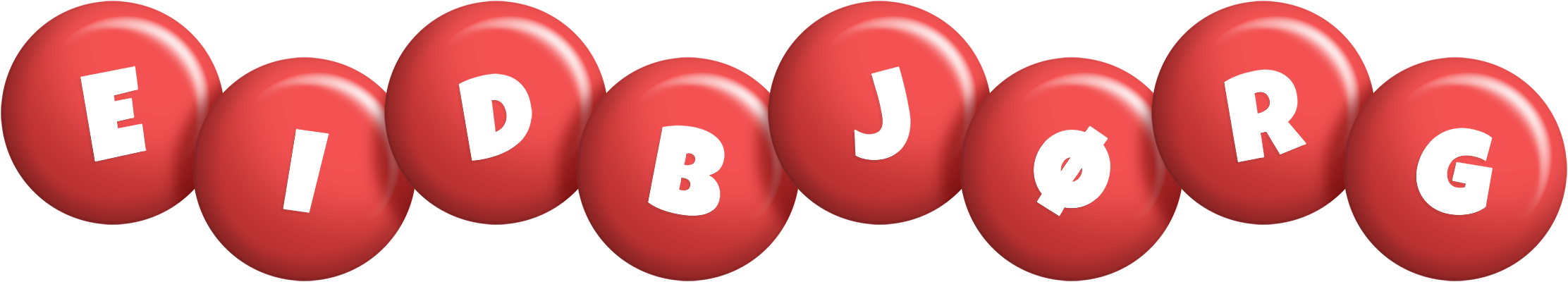 Eidbjørg candy-red logo