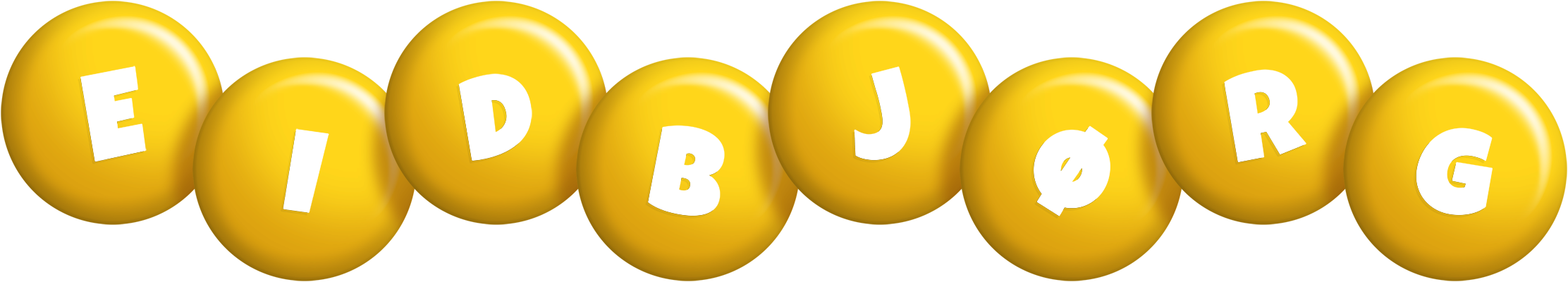 Eidbjørg candy-yellow logo