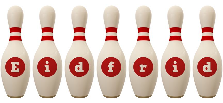 Eidfrid bowling-pin logo