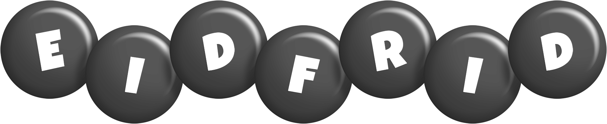 Eidfrid candy-black logo