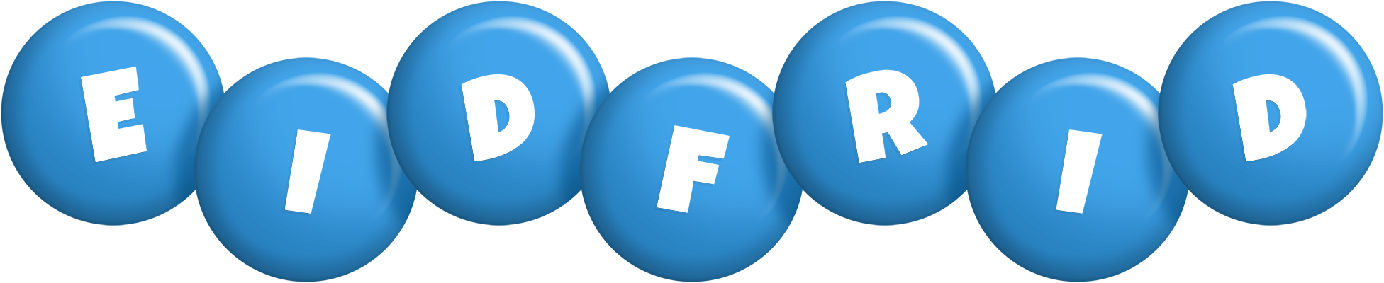Eidfrid candy-blue logo