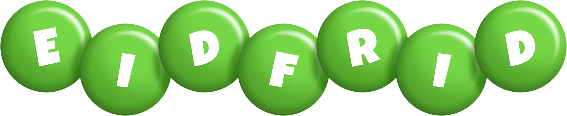 Eidfrid candy-green logo
