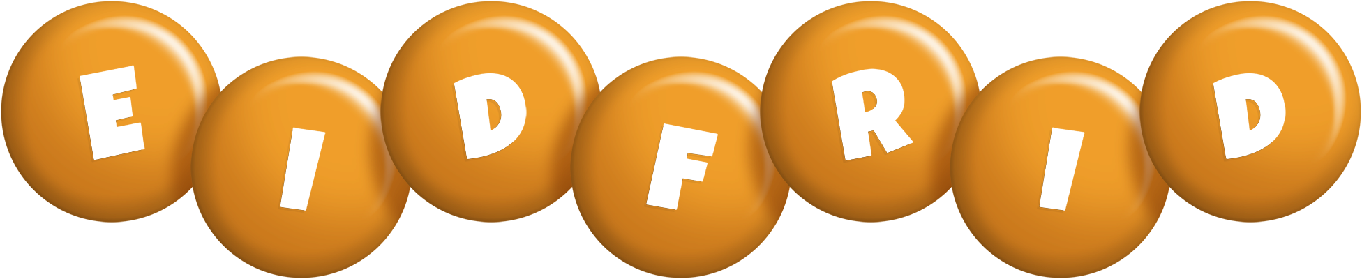 Eidfrid candy-orange logo