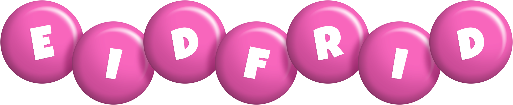 Eidfrid candy-pink logo