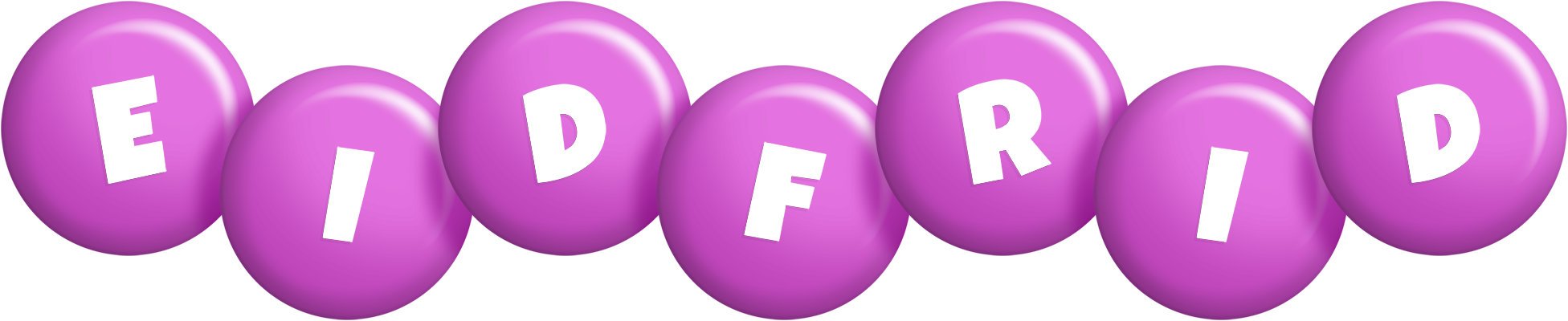 Eidfrid candy-purple logo