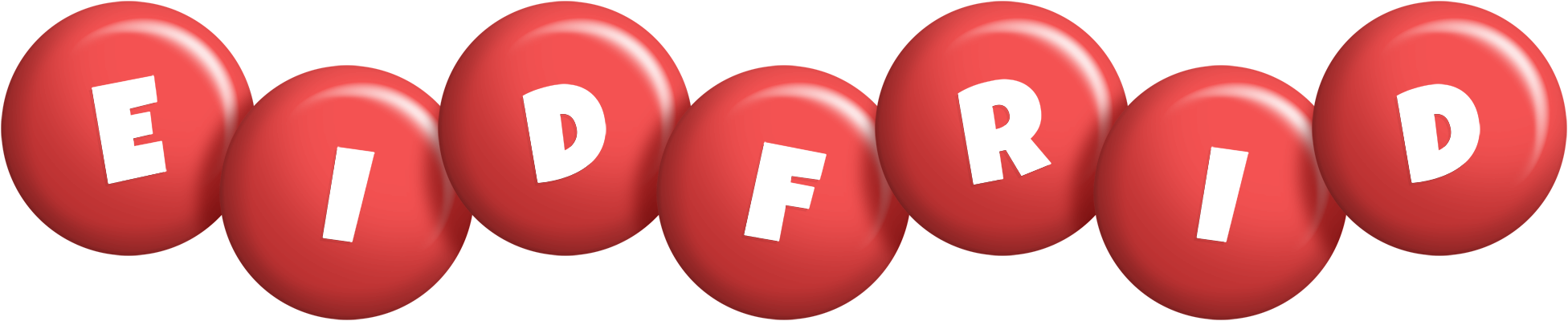 Eidfrid candy-red logo