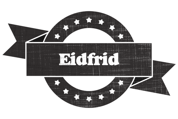 Eidfrid grunge logo