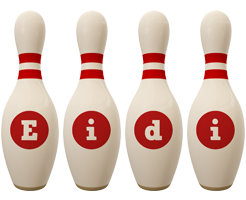 Eidi bowling-pin logo