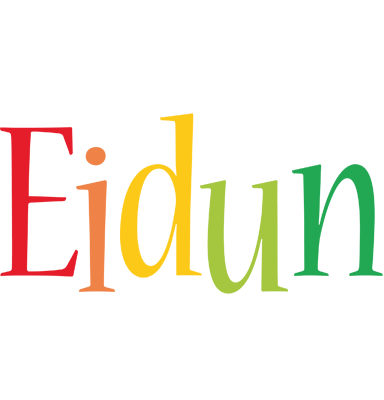 Eidun birthday logo