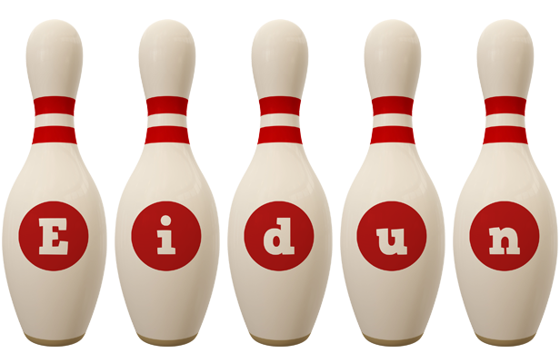 Eidun bowling-pin logo