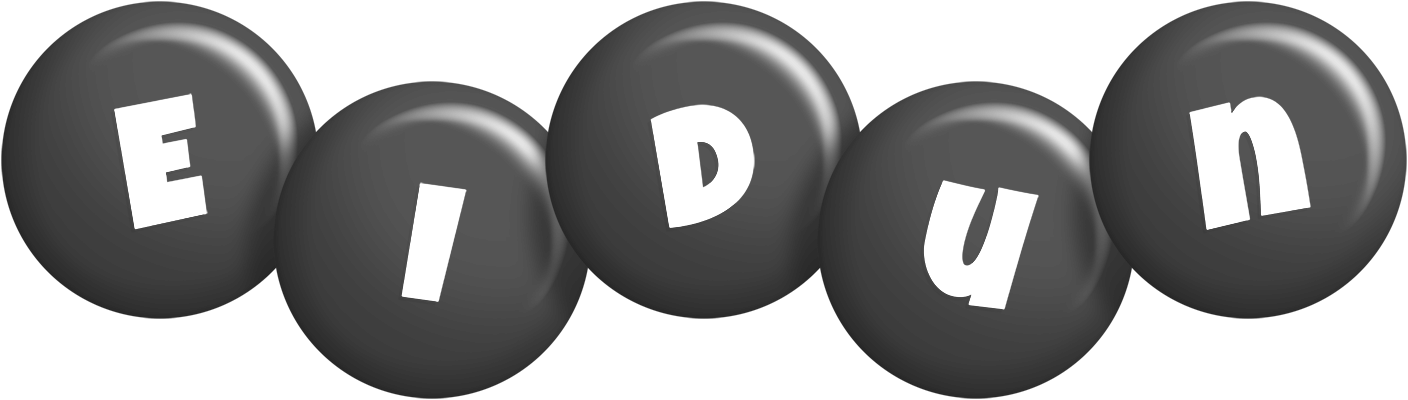 Eidun candy-black logo