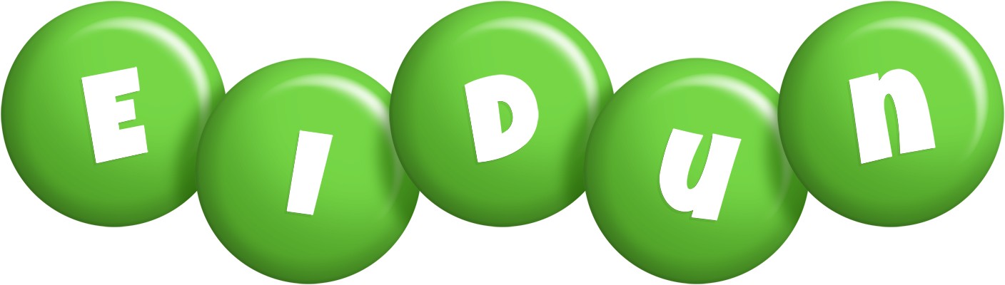 Eidun candy-green logo