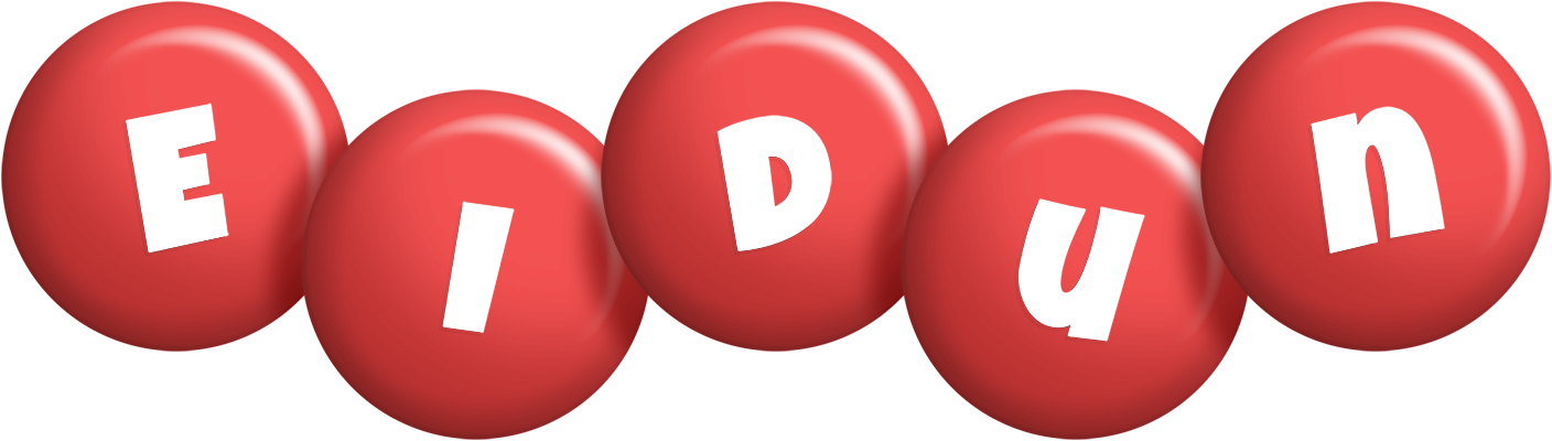 Eidun candy-red logo