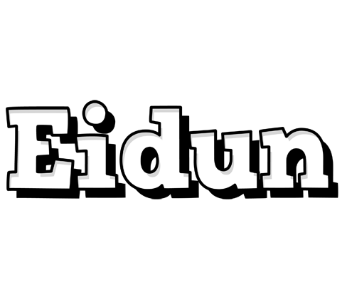 Eidun snowing logo