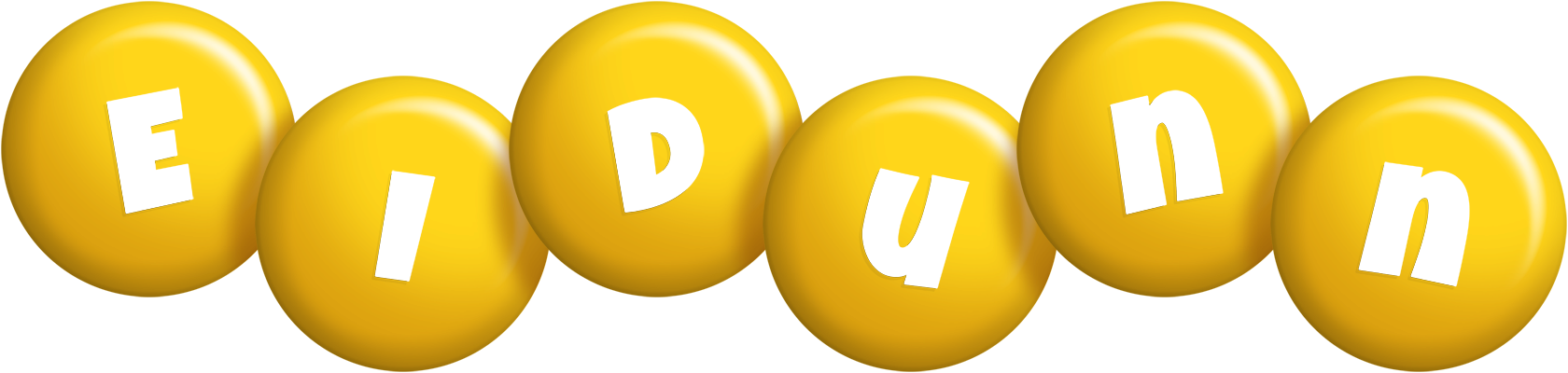 Eidunn candy-yellow logo