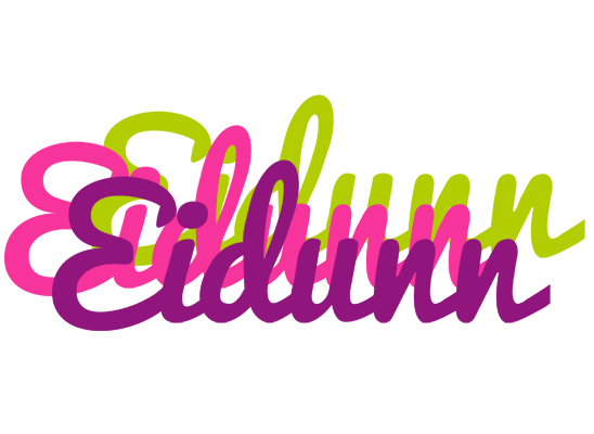 Eidunn flowers logo