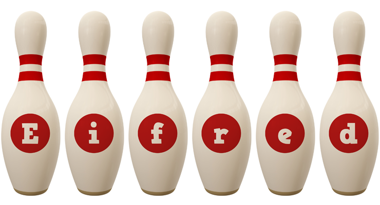 Eifred bowling-pin logo