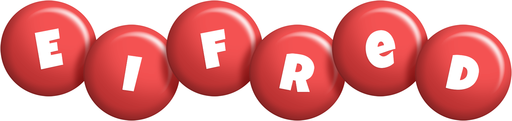 Eifred candy-red logo