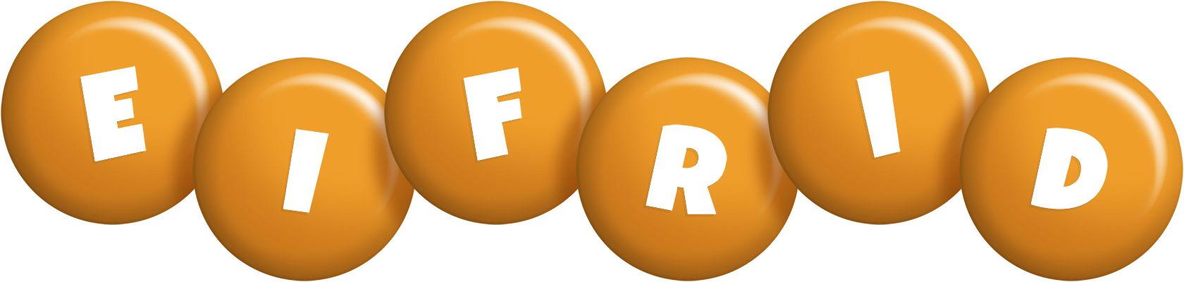 Eifrid candy-orange logo
