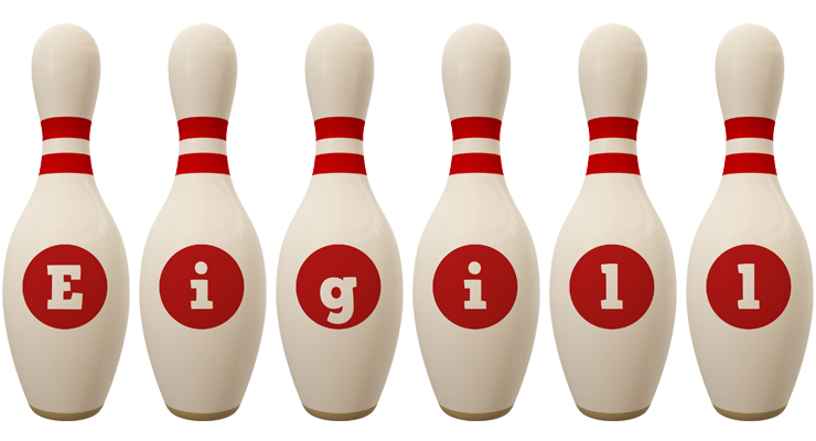 Eigill bowling-pin logo