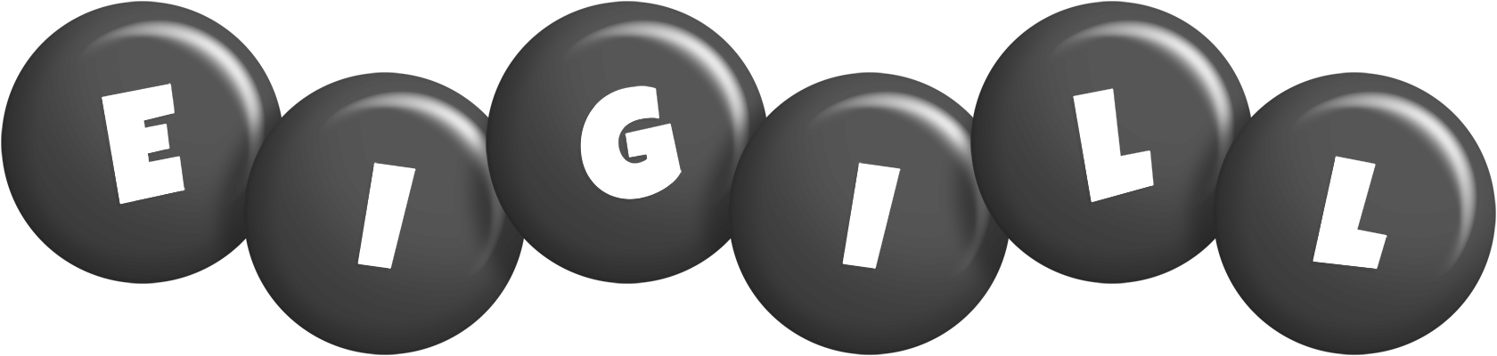 Eigill candy-black logo