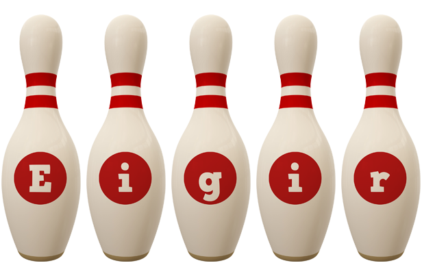 Eigir bowling-pin logo