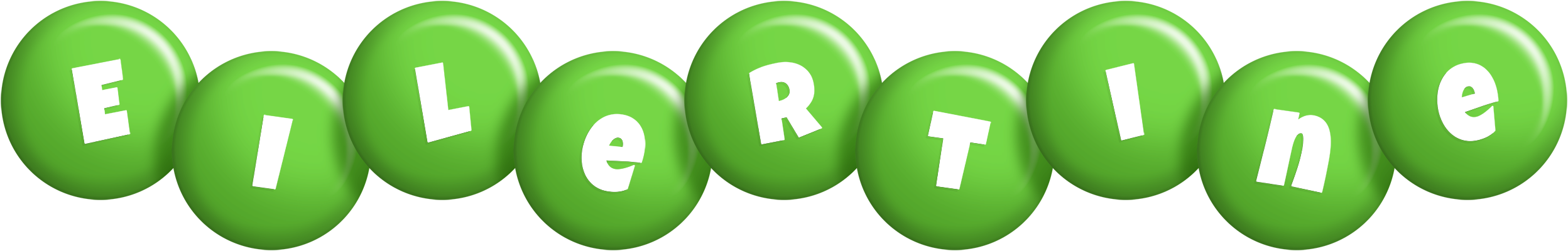Eilertine candy-green logo