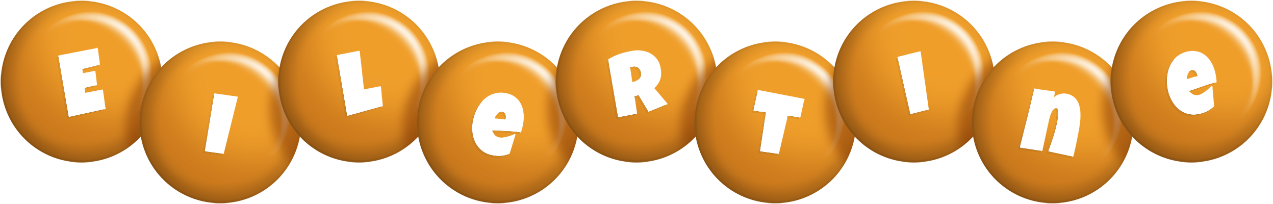 Eilertine candy-orange logo
