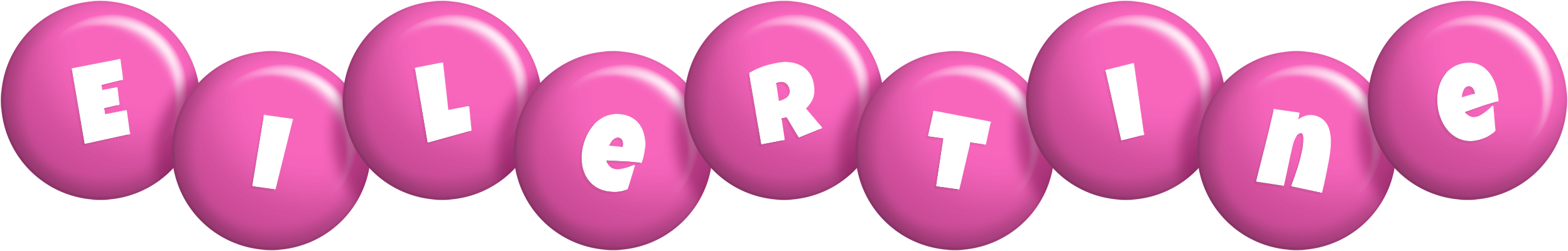 Eilertine candy-pink logo
