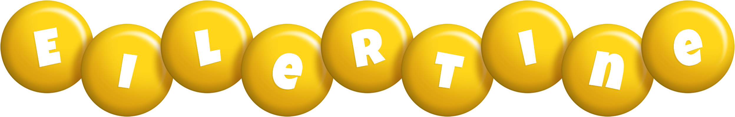 Eilertine candy-yellow logo